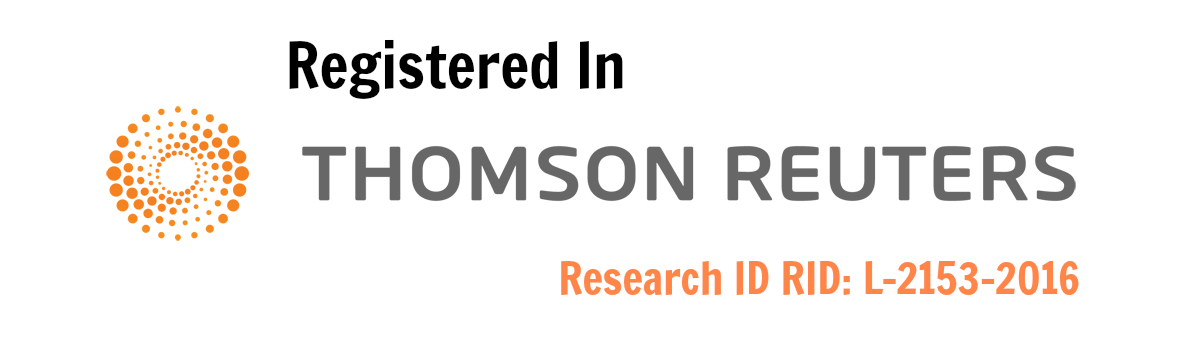 IJDACR is registered with research id in Thomson Reuters